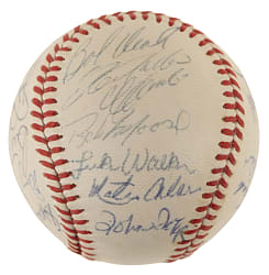 1970 Pittsburgh Pirates Team-Signed Baseball with Roberto Clemente - JSA