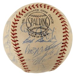 1966 Pittsburgh Pirates Team-Signed Baseball with Roberto Clemente - PSA/DNA