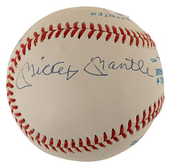 Joe DiMaggio, Mickey Mantle, and Ted Williams Signed Baseball - PSA/DNA