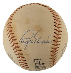 Roger Maris Single-Signed Baseball - JSA