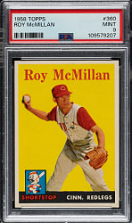 1958 Topps #360 Roy McMillan PSA MINT 9