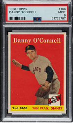 1958 Topps #166 Danny O'Connell PSA MINT 9