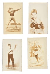 1948 Topps "Magic Photos" Collection (97) Including Johnny Lujack, Joe Louis, and Jesse Owens