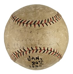 1925 Walter Johnson Single-Signed Baseball - PSA/DNA