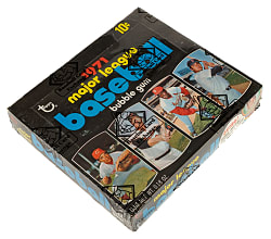 Extremely Rare 1971 Topps Fourth Series Unopened Wax Box (24 Packs) - BBCE