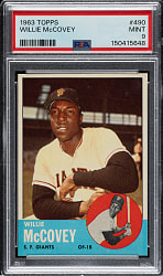 1963 Topps #490 Willie McCovey PSA MINT 9 - Highest Graded!