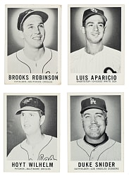 1960 Leaf Complete Set (144) Plus One Variation and 88 Duplicates