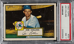 1952 Topps #202 Joe Collins PSA NM 7