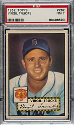 1952 Topps #262 Virgil Trucks PSA NM 7