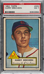 1952 Topps #263 Harry Brecheen PSA NM 7