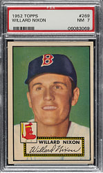 1952 Topps #269 Willard Nixon PSA NM 7