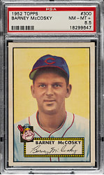 1952 Topps #300 Barney McCosky PSA NM-MT+ 8.5