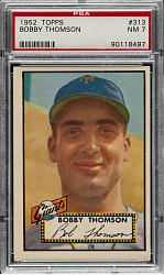 1952 Topps #313 Bobby Thomson High Number PSA NM 7