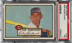 1952 Topps #328 Bob Borkowski High Number PSA NM 7