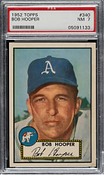 1952 Topps #340 Bob Hooper High Number PSA NM 7