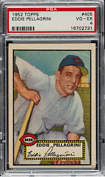 1952 Topps #405 Eddie Pellagrini High Number PSA VG-EX 4