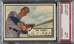 1952 Topps #359 Dee Fondy High Number PSA NM 7