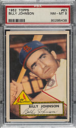 1952 Topps #83 Billy Johnson PSA NM-MT 8