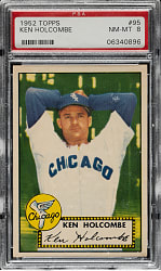 1952 Topps #95 Ken Holcombe PSA NM-MT 8