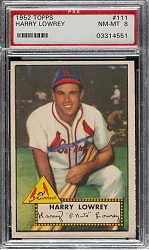 1952 Topps #111 Harry Lowrey PSA NM-MT 8