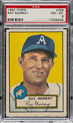 1952 Topps #299 Ray Murray PSA NM-MT 8