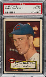1952 Topps #344 Ewell Blackwell High Number PSA VG-EX 4