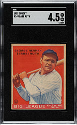 1933 R319 Goudey #149 Babe Ruth SGC VG/EX+ 4.5