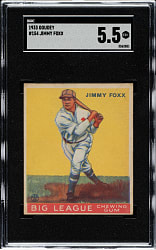 1933 R319 Goudey #154 Jimmie Foxx SGC EX+ 5.5