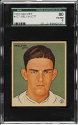 1933 R319 Goudey #127 Mel Ott SGC EX/NM 80