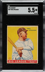 1933 R319 Goudey #89 Tris Speaker SGC EX+ 5.5