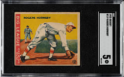 1933 R319 Goudey #119 Rogers Hornsby SGC EX 5