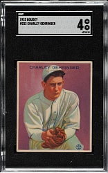 1933 R319 Goudey #222 Charley Gehringer SGC VG/EX 4