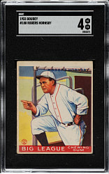 1933 R319 Goudey #188 Rogers Hornsby SGC VG/EX 4