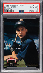 1993 Topps Stadium Club Murphy #117 Derek Jeter Rookie PSA GEM MINT 10