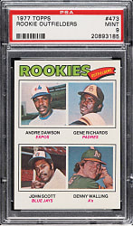 1977 Topps #473 Andre Dawson Rookie PSA MINT 9