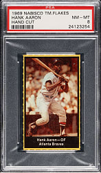 1969 Nabisco Team Flakes Hank Aaron PSA NM-MT 8