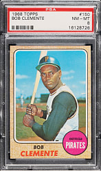 1968 Topps #150 Roberto Clemente PSA NM-MT 8