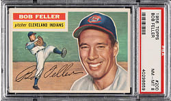 1956 Topps #200 Bob Feller PSA NM-MT 8