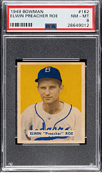 1949 Bowman #162 Preacher Roe Rookie PSA NM-MT 8
