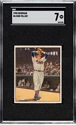 1950 Bowman #6 Bob Feller SGC NM 7