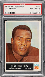 1965 Philadelphia Football #31 Jim Brown PSA NM-MT 8