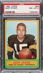 1963 Topps Football #86 Bart Starr PSA NM-MT 8