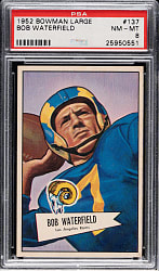 1952 Bowman Large Football #137 Bob Waterfield PSA NM-MT 8