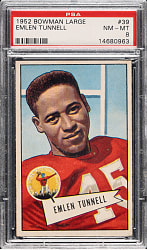 1952 Bowman Large Football #39 Emlen Tunnell PSA NM-MT 8