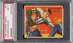 1935 R331 National Chicle Football #22 Shipwreck Kelley PSA NM 7