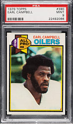 1979 Topps Football #390 Earl Campbell Rookie PSA MINT 9