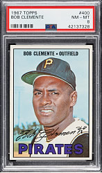 1967 Topps #400 Roberto Clemente PSA NM-MT 8