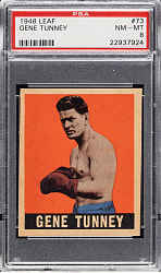 1948 Leaf Boxing #73 Gene Tunney PSA NM-MT 8