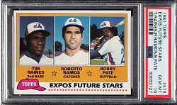 1981 Topps #479 Tim Raines Rookie PSA GEM MINT 10