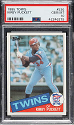 1985 Topps #536 Kirby Puckett Rookie PSA GEM MINT 10